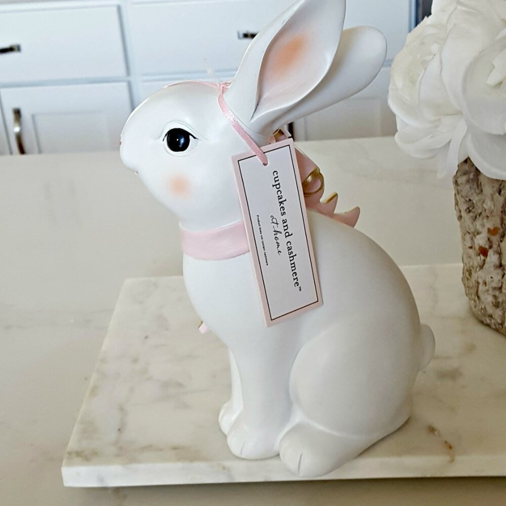 NEW! SHABBY CHIC Bunny RABBIT DECOR - Picture 4 of 5